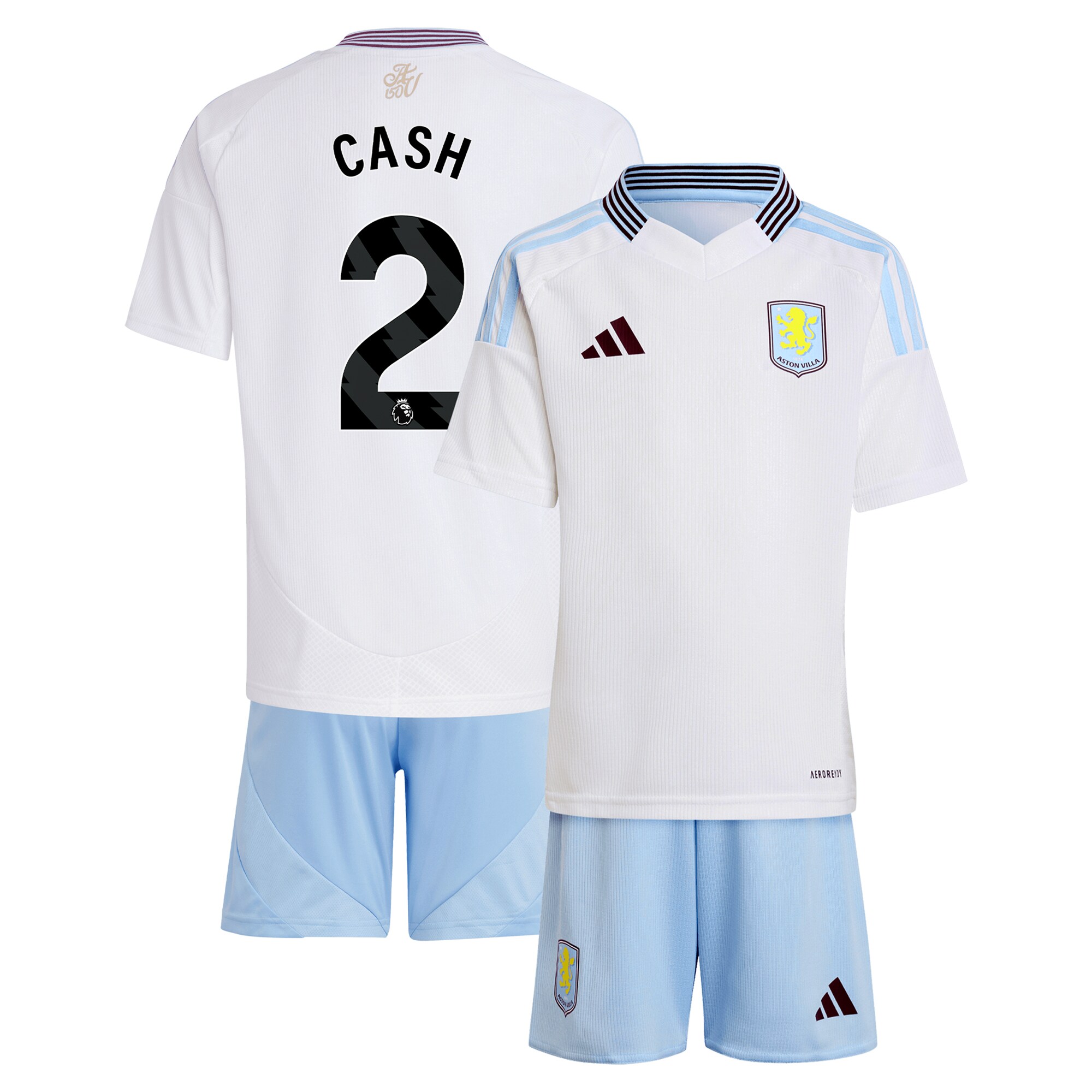 Explore the aston villa adidas away mini kit 2024-25 with cash 2 printing Collection of Aston Villa jerseys. Authentic, high-quality football shirts for every supporter, available worldwide.