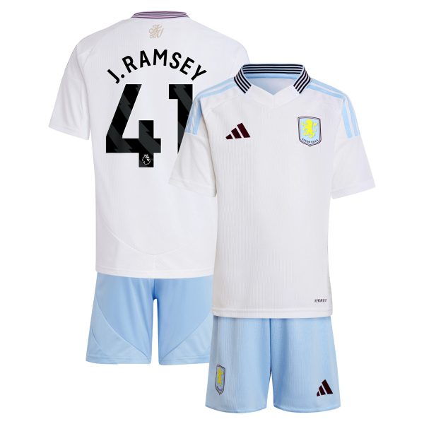 Explore the aston villa adidas away mini kit 2024-25 with j. ramsey 41 printing Collection of Aston Villa jerseys. Authentic, high-quality football shirts for every supporter, available worldwide.