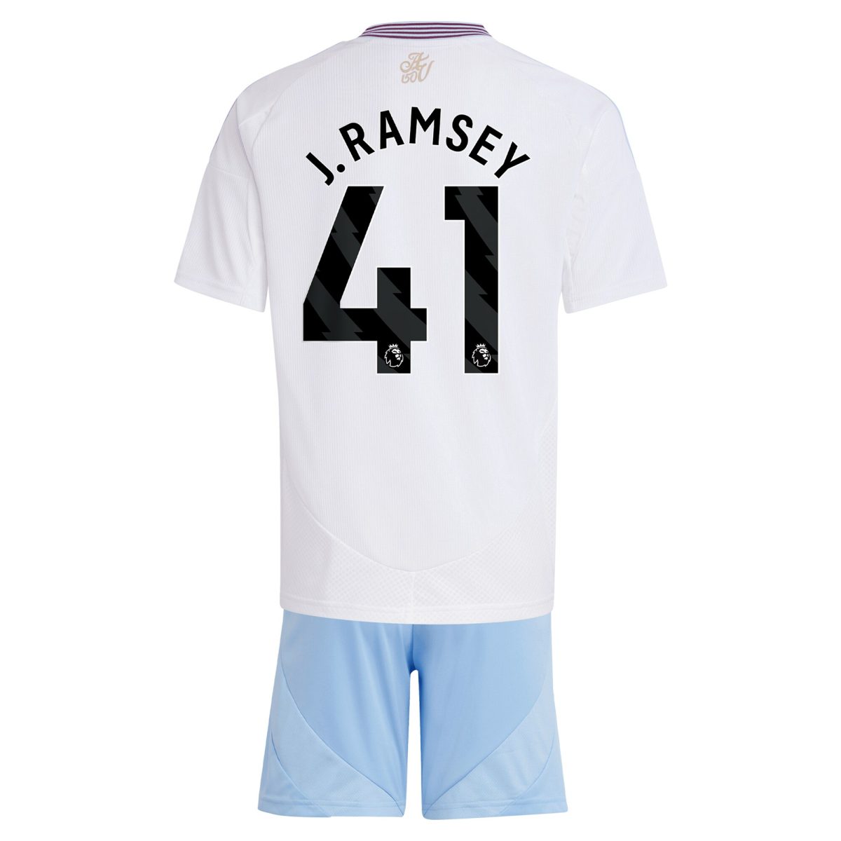 Explore the aston villa adidas away mini kit 2024-25 with j. ramsey 41 printing Collection of Aston Villa jerseys. Authentic, high-quality football shirts for every supporter, available worldwide.