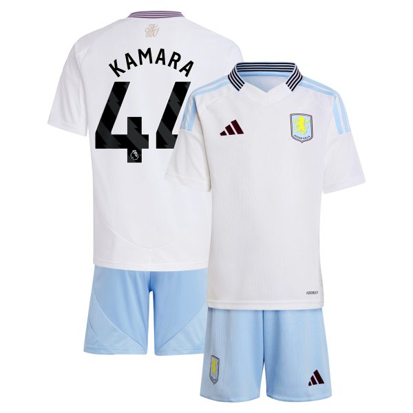 Explore the aston villa adidas away mini kit 2024-25 with kamara 44 printing Collection of Aston Villa jerseys. Authentic, high-quality football shirts for every supporter, available worldwide.