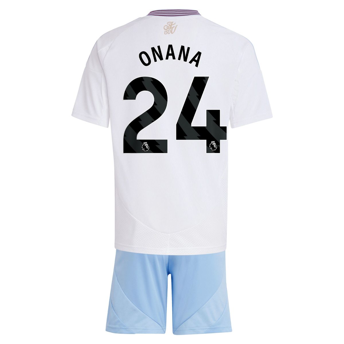 Explore the aston villa adidas away mini kit 2024-25 with onana 24 printing Collection of Aston Villa jerseys. Authentic, high-quality football shirts for every supporter, available worldwide.