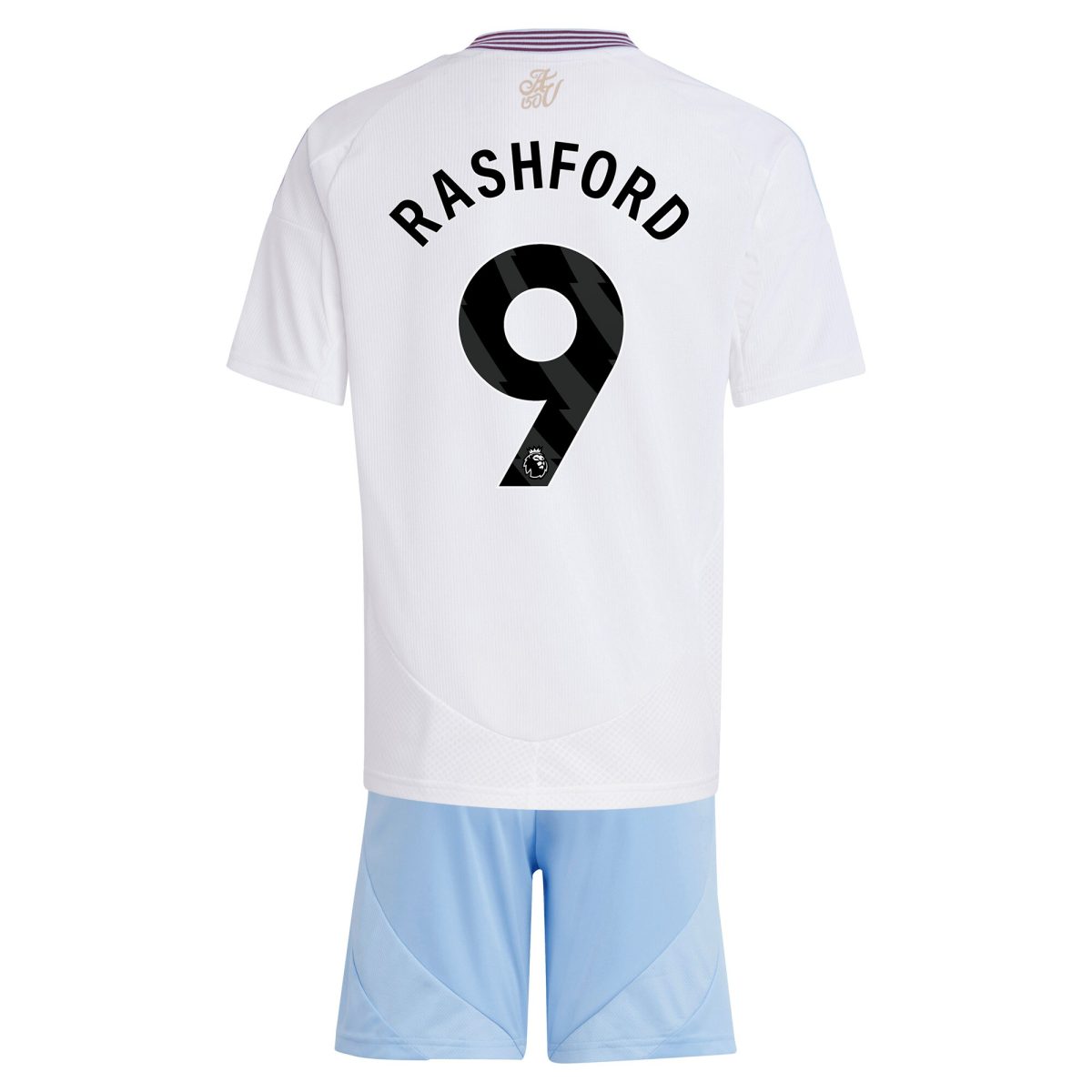 Explore the aston villa adidas away mini kit 2024-25 with rashford 9 printing Collection of Aston Villa jerseys. Authentic, high-quality football shirts for every supporter, available worldwide.