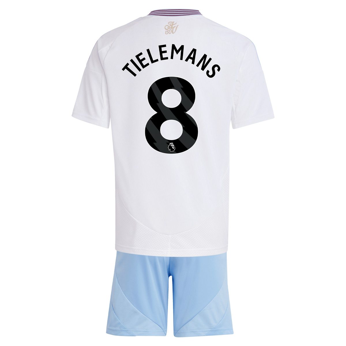 Explore the aston villa adidas away mini kit 2024-25 with tielemans 8 printing Collection of Aston Villa jerseys. Authentic, high-quality football shirts for every supporter, available worldwide.