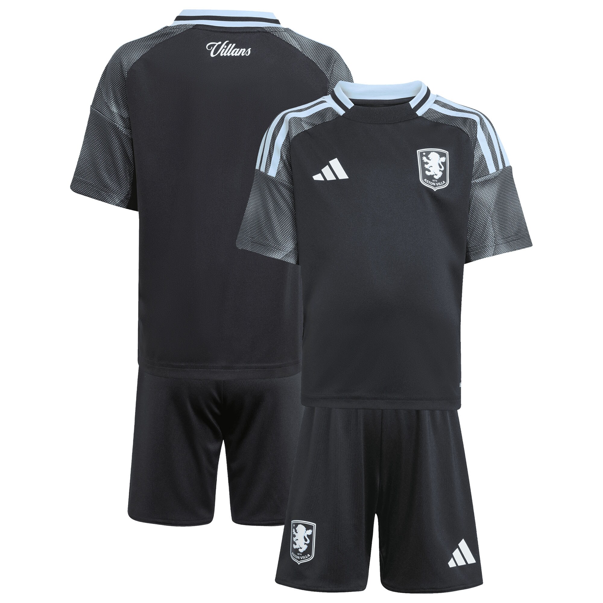 Explore the aston villa adidas away mini kit 2025-26 with custom printing Collection of Aston Villa jerseys. Authentic, high-quality football shirts for every supporter, available worldwide.