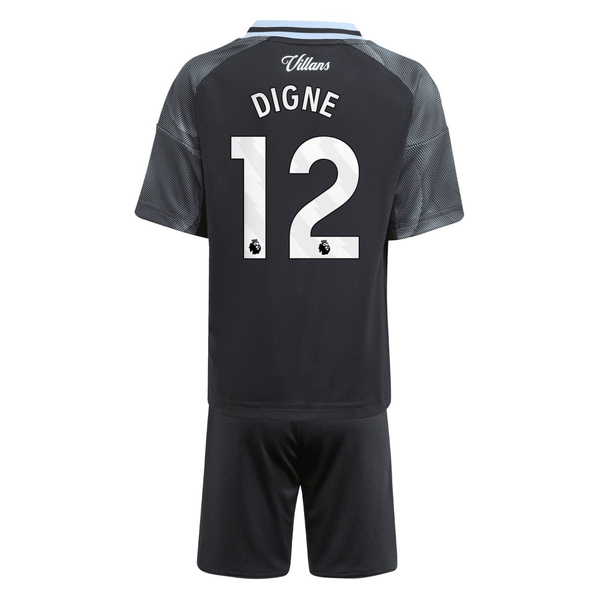 Explore the aston villa adidas away mini kit 2025-26 with digne 12 printing Collection of Aston Villa jerseys. Authentic, high-quality football shirts for every supporter, available worldwide.
