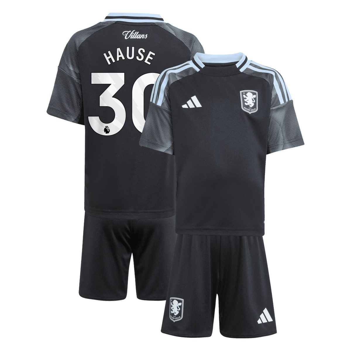 Explore the aston villa adidas away mini kit 2025-26 with hause 30 printing Collection of Aston Villa jerseys. Authentic, high-quality football shirts for every supporter, available worldwide.