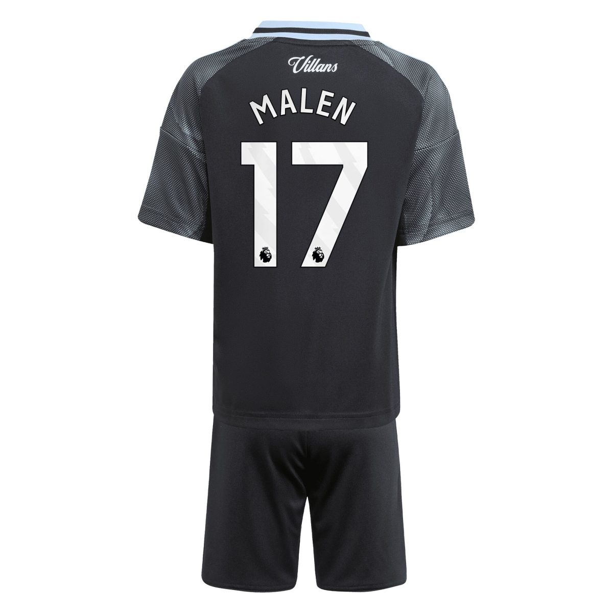 Explore the aston villa adidas away mini kit 2025-26 with malen 17 printing Collection of Aston Villa jerseys. Authentic, high-quality football shirts for every supporter, available worldwide.