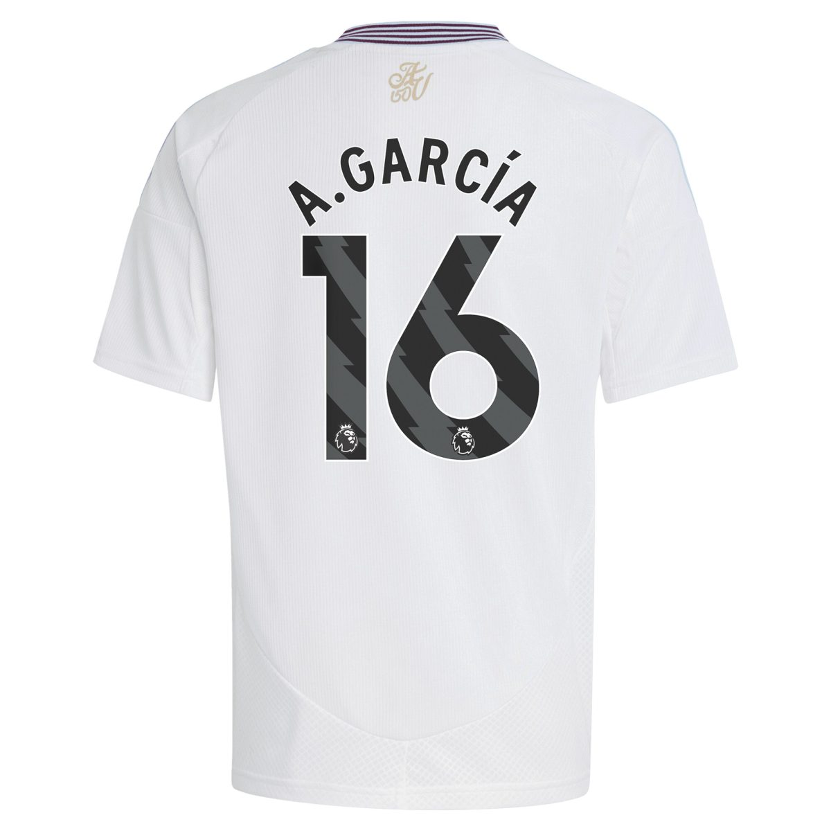 Explore the aston villa adidas away shirt 2024-25 – kids with a.garcía 16 printing Collection of Aston Villa jerseys. Authentic, high-quality football shirts for every supporter, available worldwide.