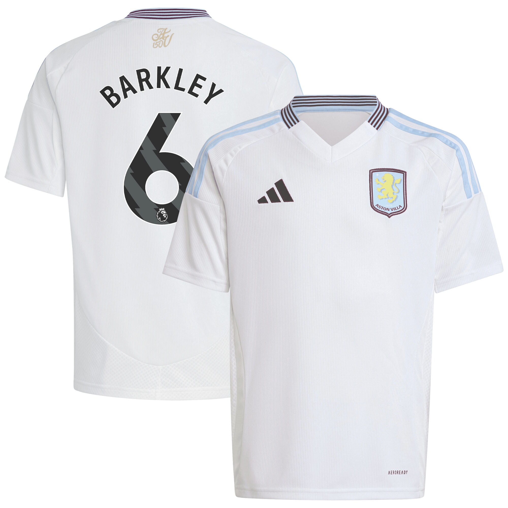 Explore the aston villa adidas away shirt 2024-25 – kids with barkley 6 printing Collection of Aston Villa jerseys. Authentic, high-quality football shirts for every supporter, available worldwide.