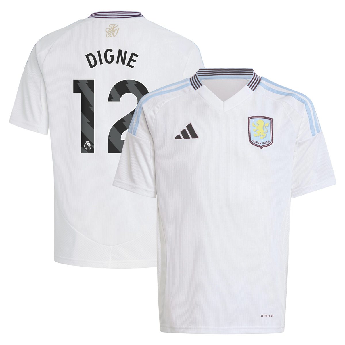 Explore the aston villa adidas away shirt 2024-25 – kids with digne 12 printing Collection of Aston Villa jerseys. Authentic, high-quality football shirts for every supporter, available worldwide.