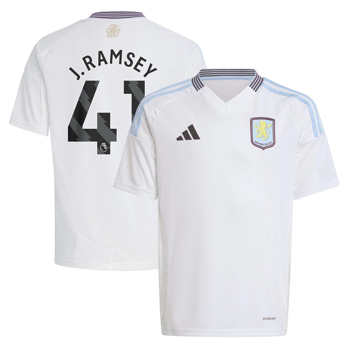 Explore the aston villa adidas away shirt 2024-25 – kids with j. ramsey 41 printing Collection of Aston Villa jerseys. Authentic, high-quality football shirts for every supporter, available worldwide.