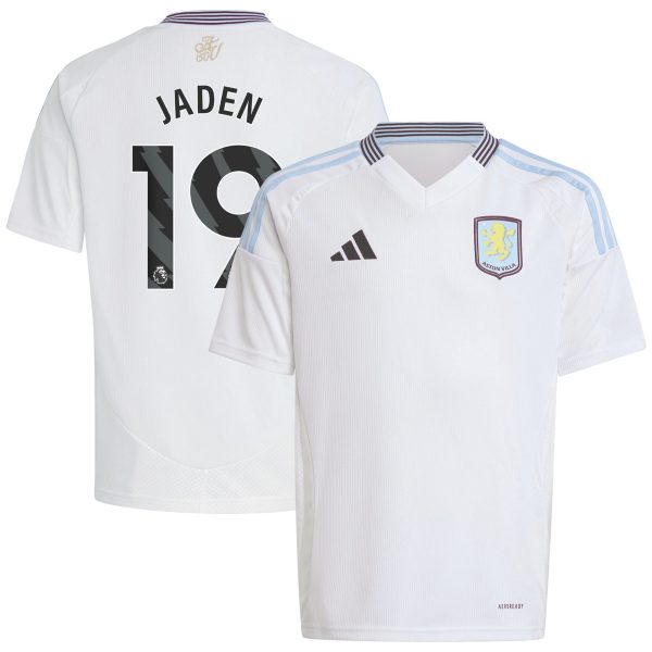 Explore the aston villa adidas away shirt 2024-25 – kids with jaden 19 printing Collection of Aston Villa jerseys. Authentic, high-quality football shirts for every supporter, available worldwide.
