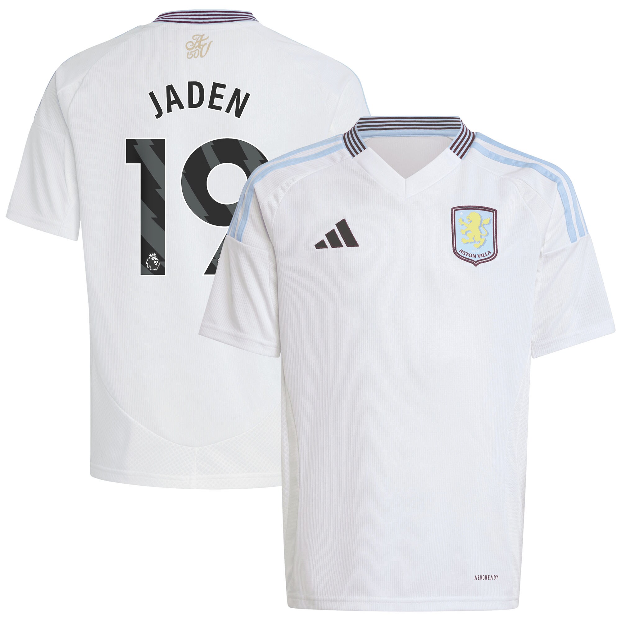 Explore the aston villa adidas away shirt 2024-25 – kids with jaden 19 printing Collection of Aston Villa jerseys. Authentic, high-quality football shirts for every supporter, available worldwide.