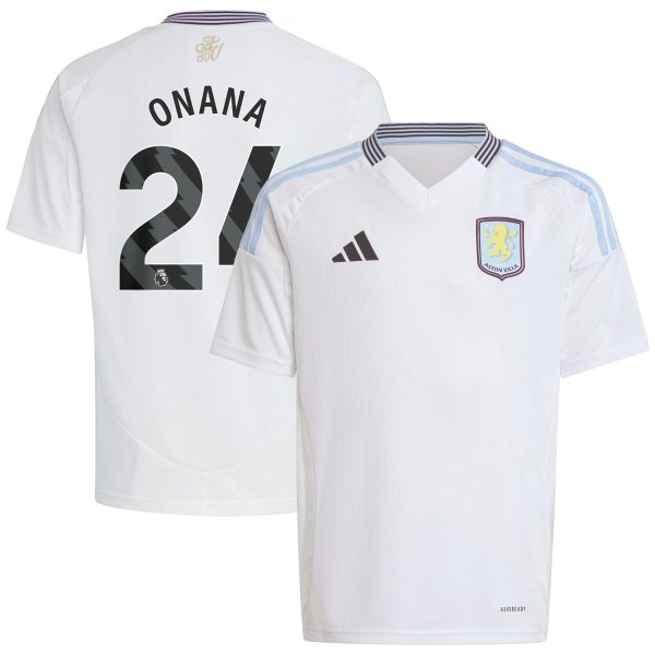 Explore the aston villa adidas away shirt 2024-25 – kids with onana 24 printing Collection of Aston Villa jerseys. Authentic, high-quality football shirts for every supporter, available worldwide.