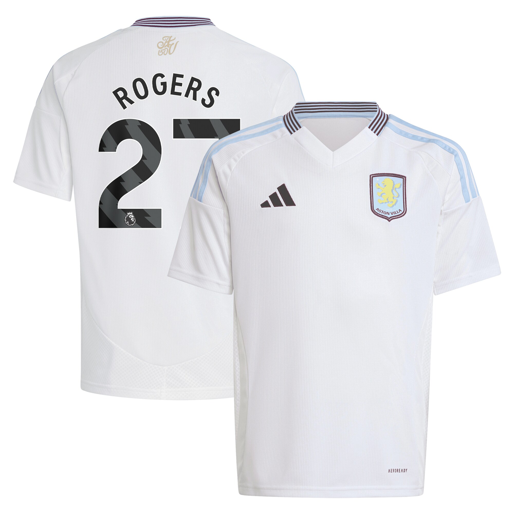 Explore the aston villa adidas away shirt 2024-25 – kids with rogers 27 printing Collection of Aston Villa jerseys. Authentic, high-quality football shirts for every supporter, available worldwide.