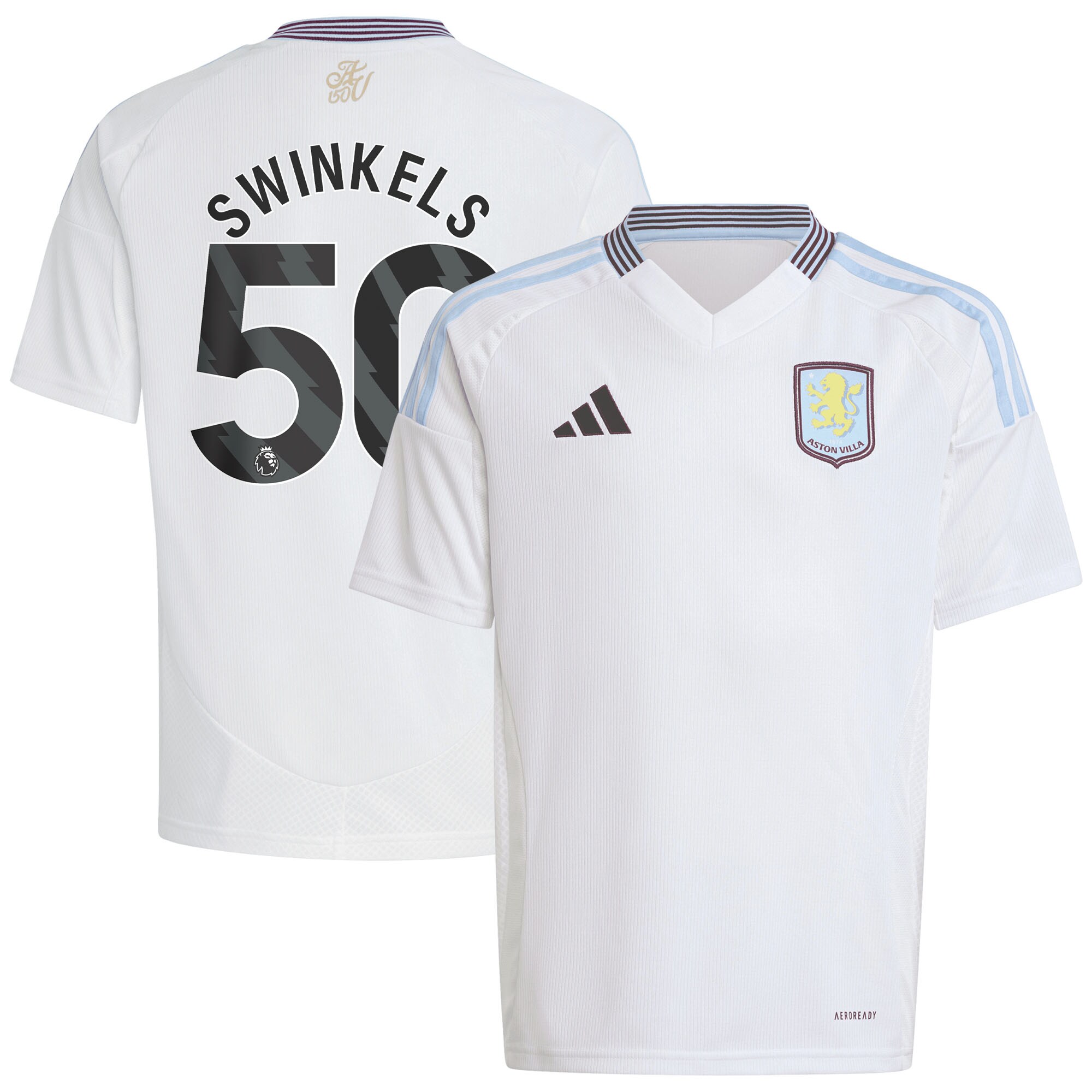 Explore the aston villa adidas away shirt 2024-25 – kids with swinkels 50 printing Collection of Aston Villa jerseys. Authentic, high-quality football shirts for every supporter, available worldwide.