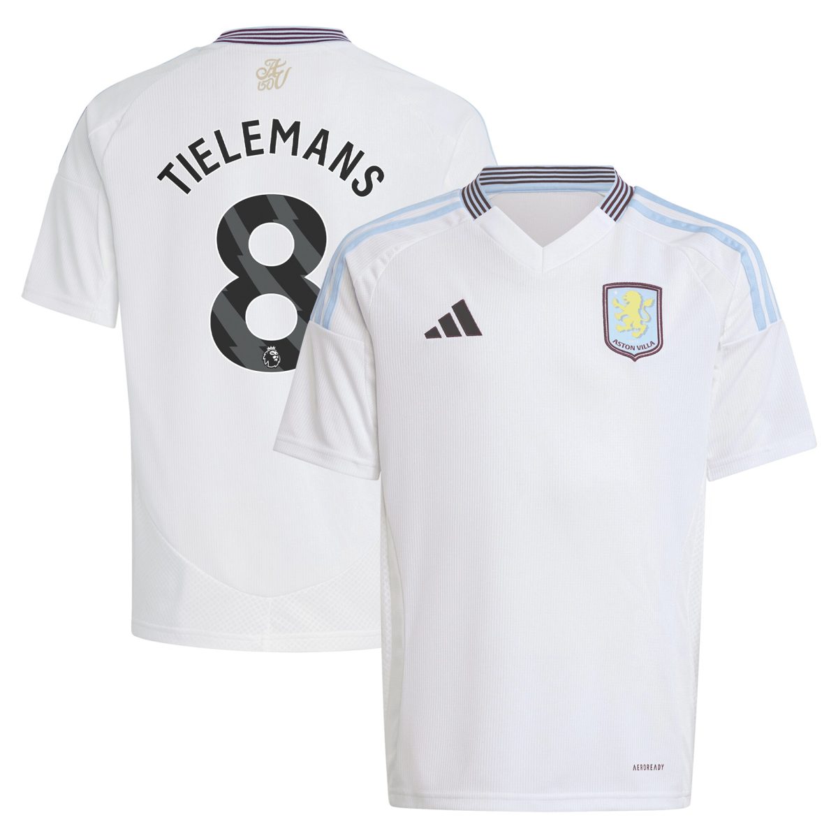 Explore the aston villa adidas away shirt 2024-25 – kids with tielemans 8 printing Collection of Aston Villa jerseys. Authentic, high-quality football shirts for every supporter, available worldwide.