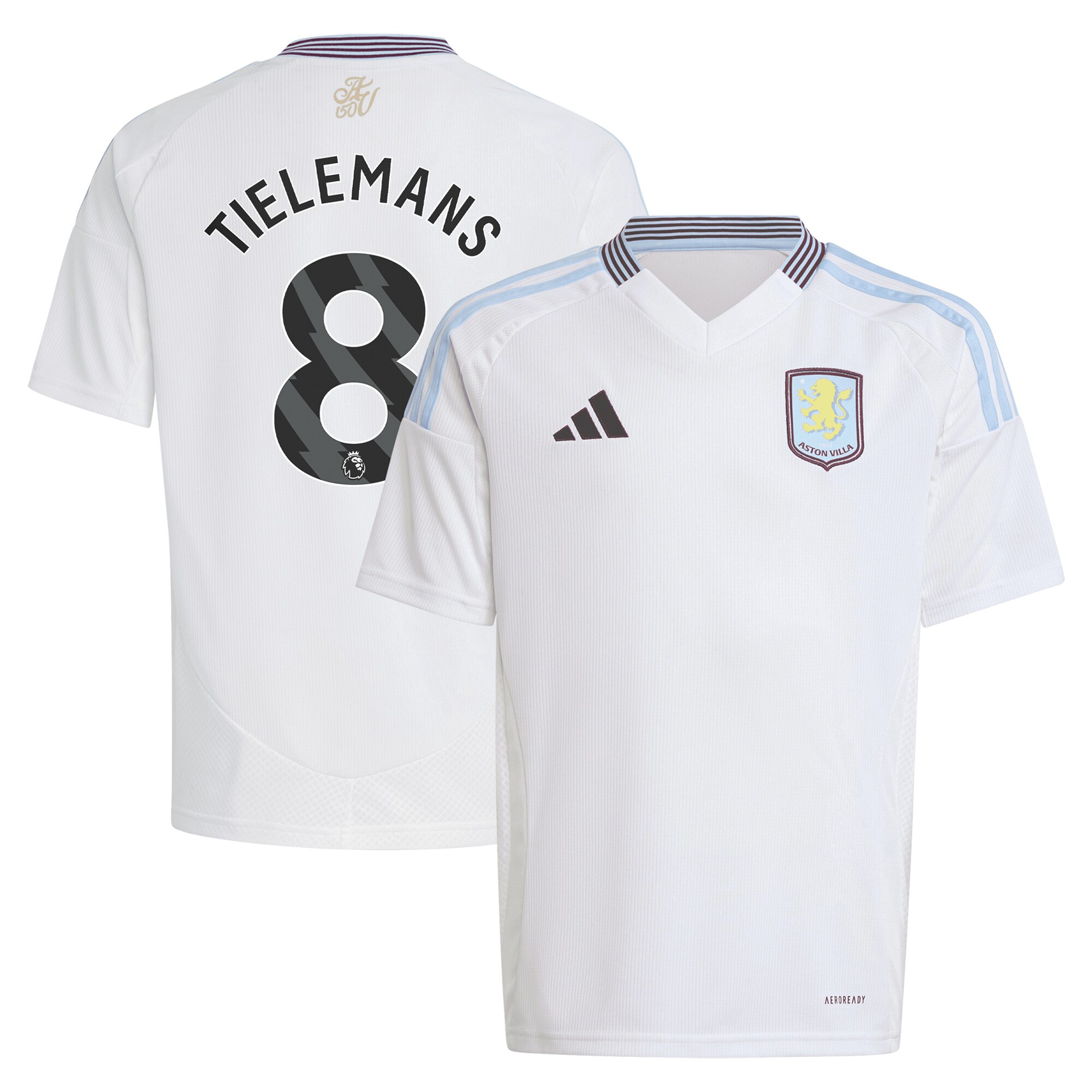 Explore the aston villa adidas away shirt 2024-25 – kids with tielemans 8 printing Collection of Aston Villa jerseys. Authentic, high-quality football shirts for every supporter, available worldwide.