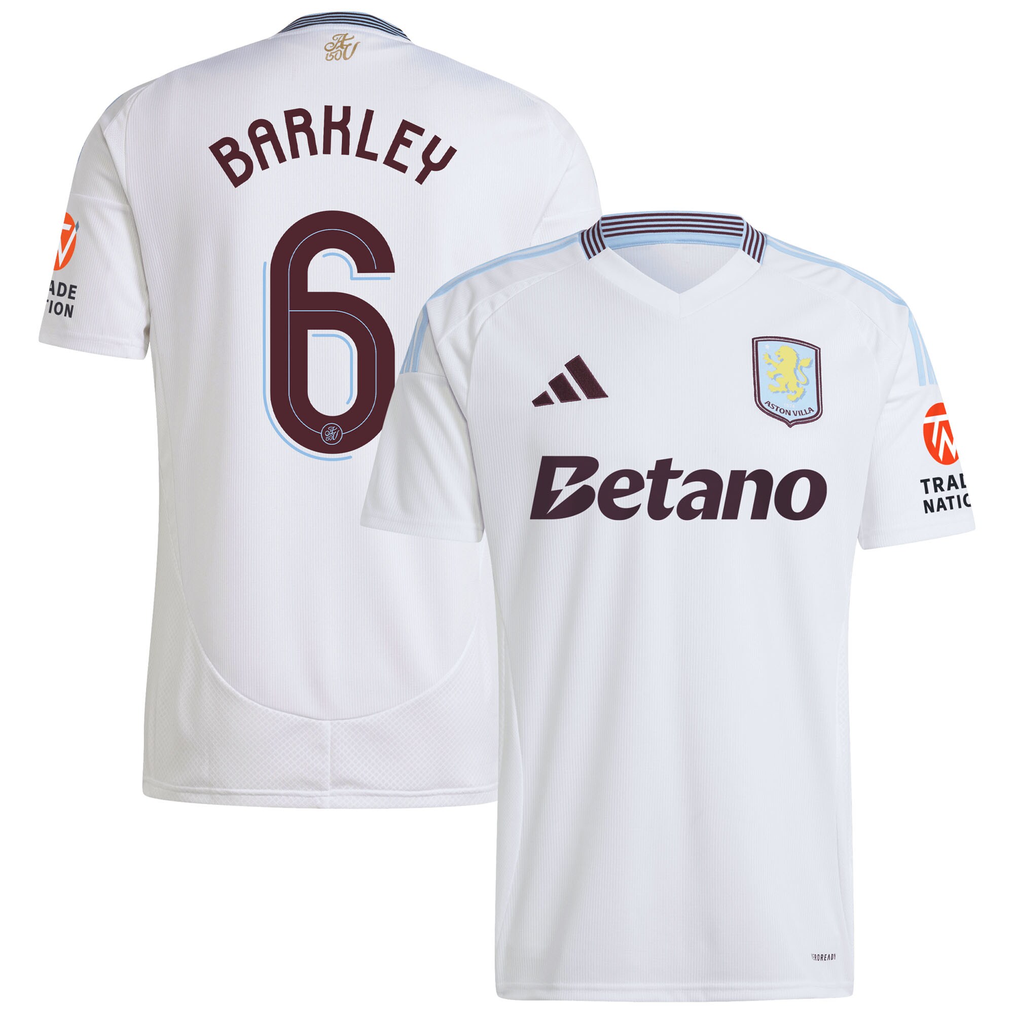 Explore the aston villa adidas away shirt 2024-25 with barkley 6 cup printing Collection of Aston Villa jerseys. Authentic, high-quality football shirts for every supporter, available worldwide.