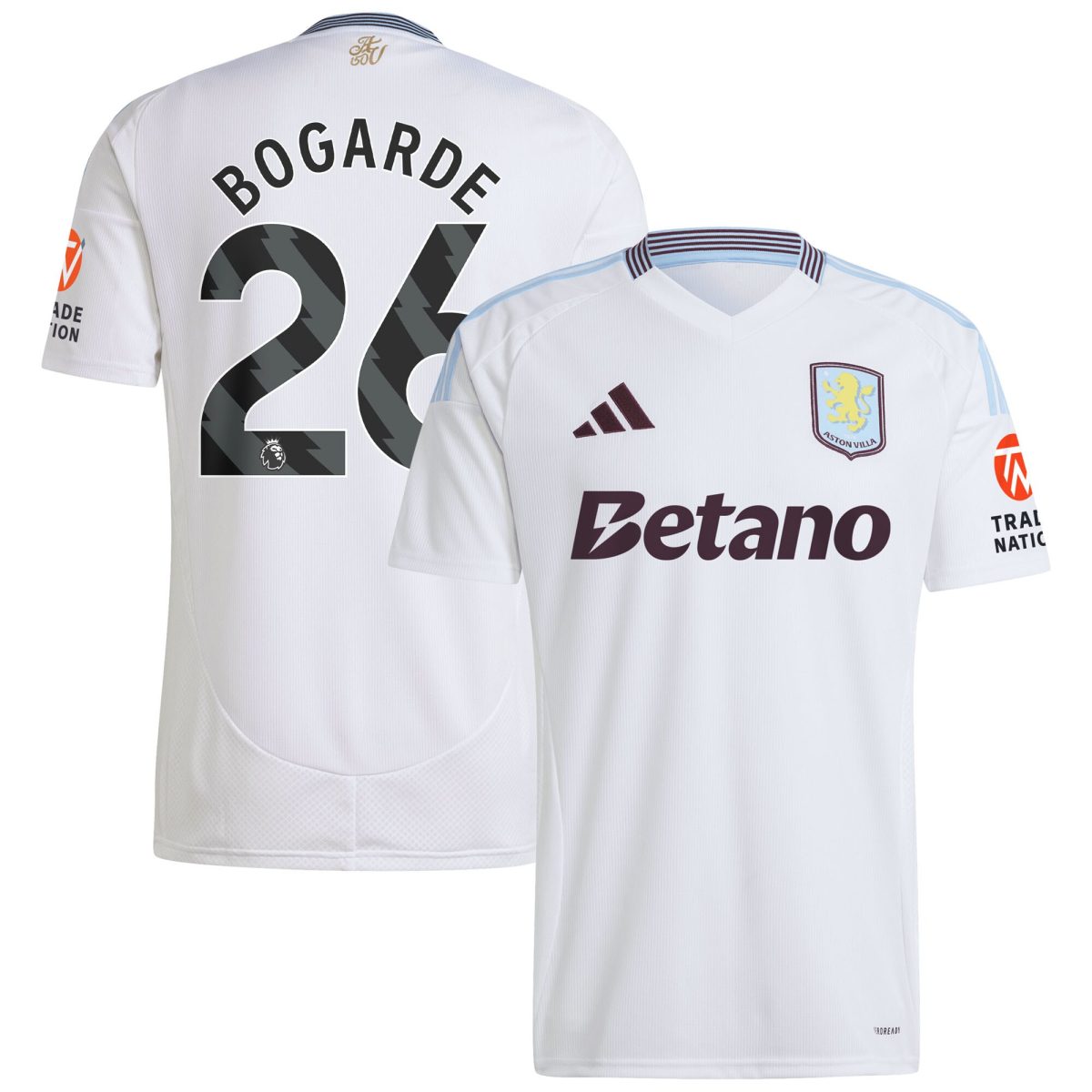 Explore the aston villa adidas away shirt 2024-25 with bogarde 26 printing Collection of Aston Villa jerseys. Authentic, high-quality football shirts for every supporter, available worldwide.