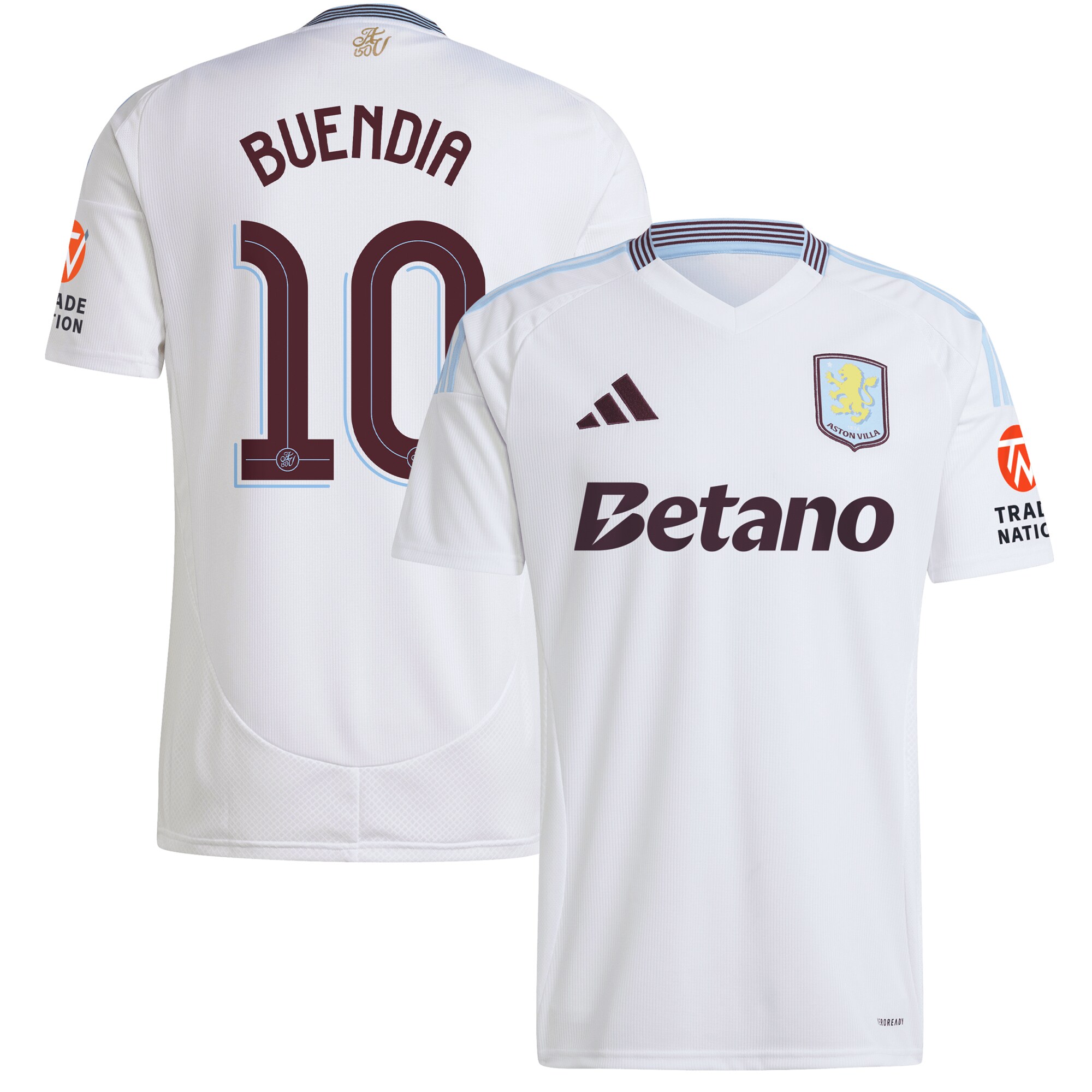 Explore the aston villa adidas away shirt 2024-25 with buendia 10 cup printing Collection of Aston Villa jerseys. Authentic, high-quality football shirts for every supporter, available worldwide.