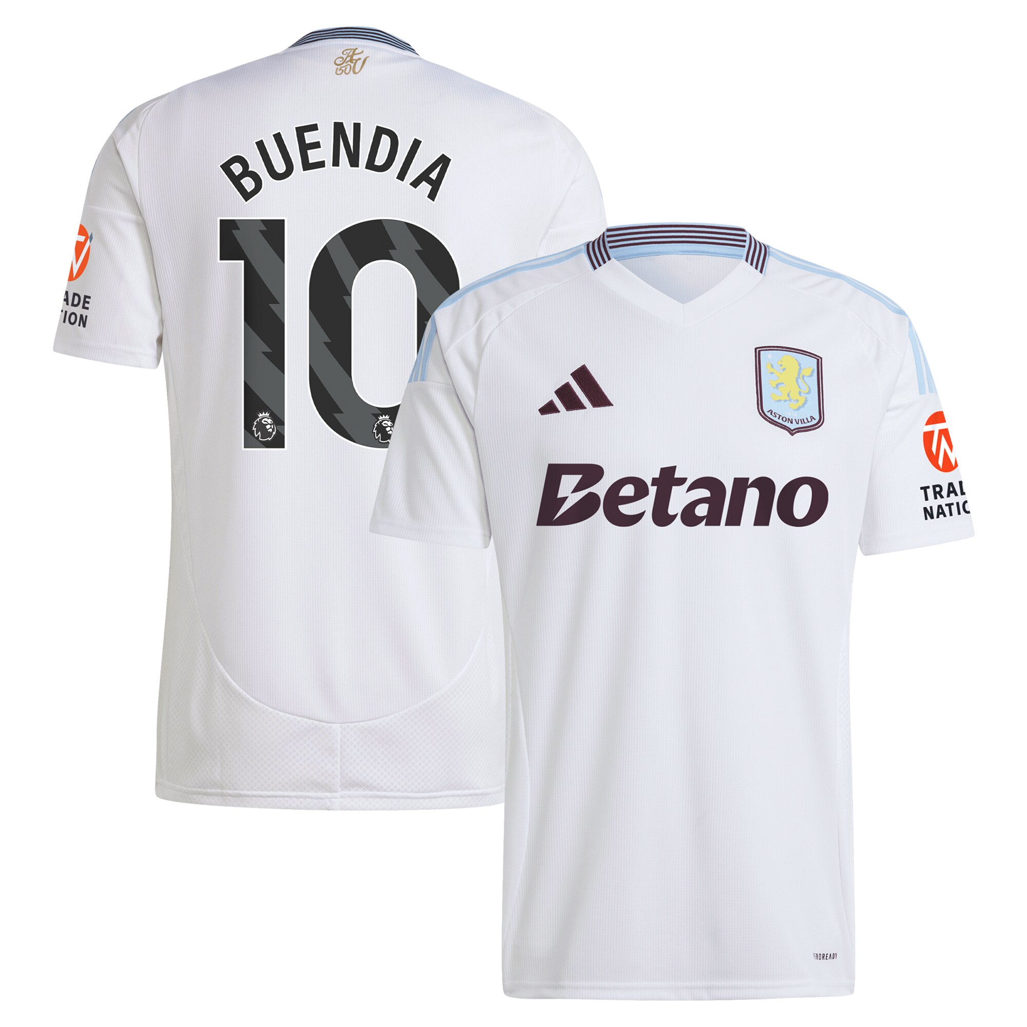 Explore the aston villa adidas away shirt 2024-25 with buendia 10 printing Collection of Aston Villa jerseys. Authentic, high-quality football shirts for every supporter, available worldwide.