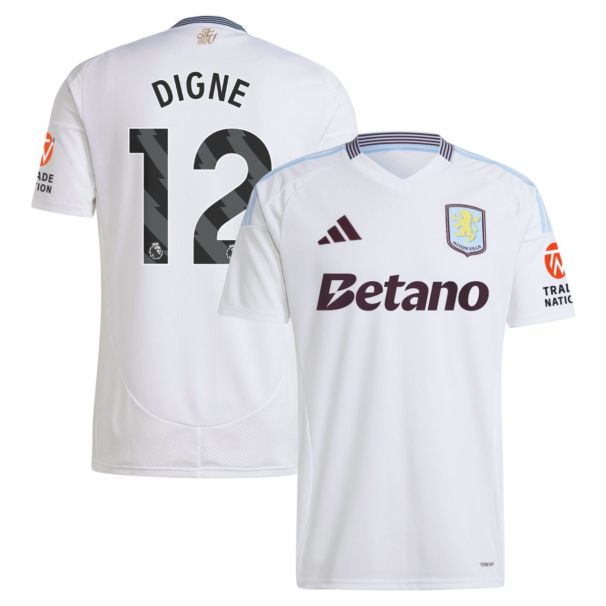 Explore the aston villa adidas away shirt 2024-25 with digne 12 printing Collection of Aston Villa jerseys. Authentic, high-quality football shirts for every supporter, available worldwide.