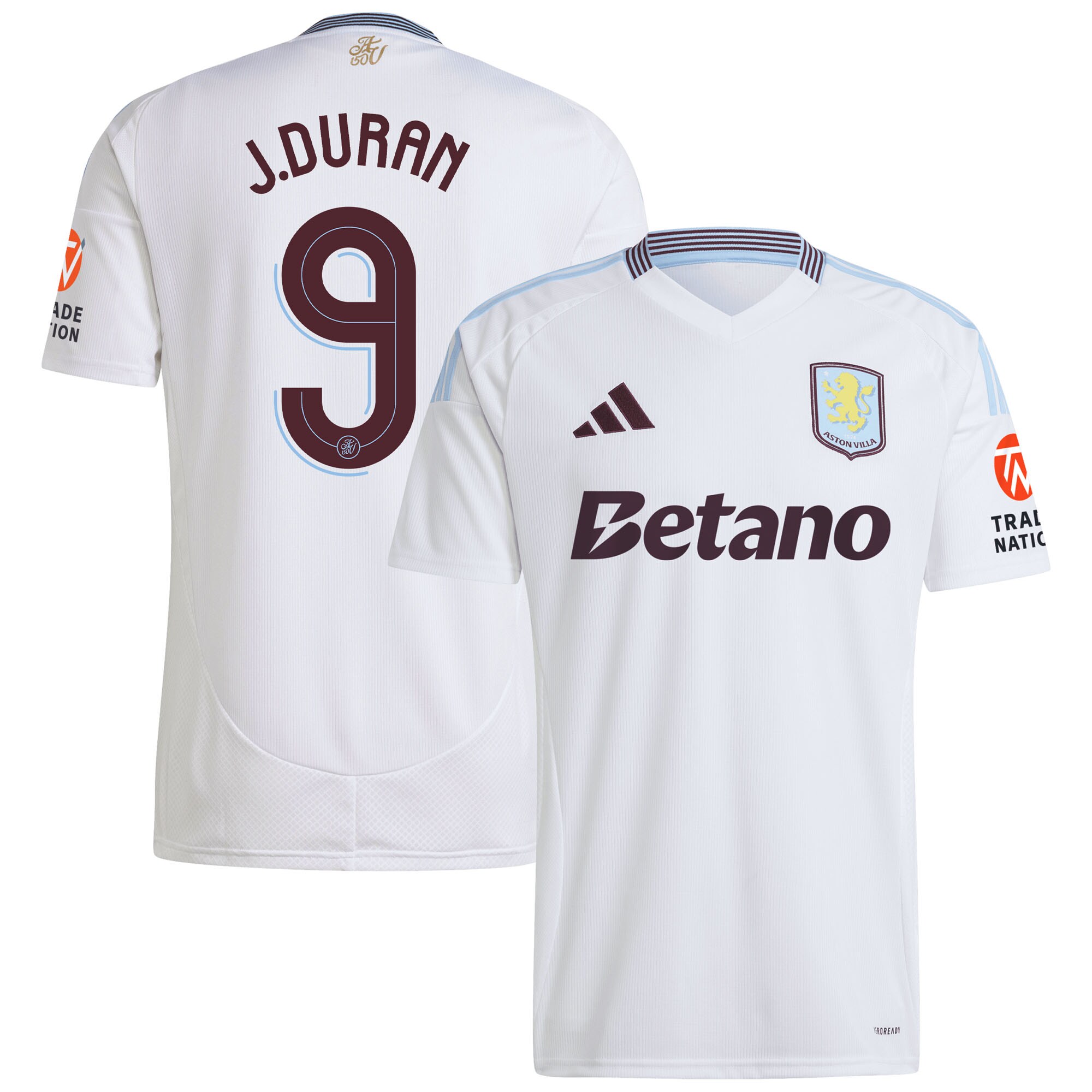 Explore the aston villa adidas away shirt 2024-25 with duran 9 cup printing Collection of Aston Villa jerseys. Authentic, high-quality football shirts for every supporter, available worldwide.