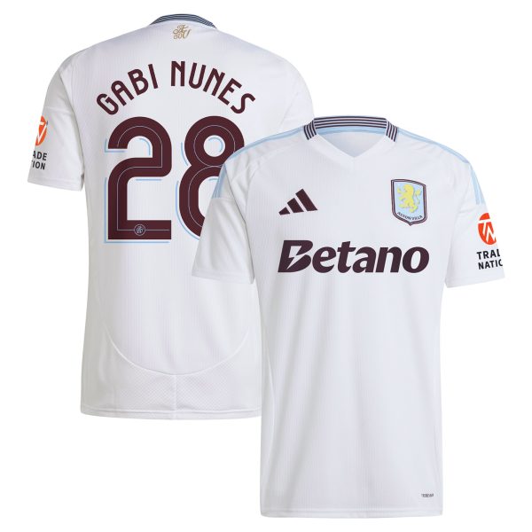 Explore the aston villa adidas away shirt 2024-25 with gabi nunes 28 cup printing Collection of Aston Villa jerseys. Authentic, high-quality football shirts for every supporter, available worldwide.
