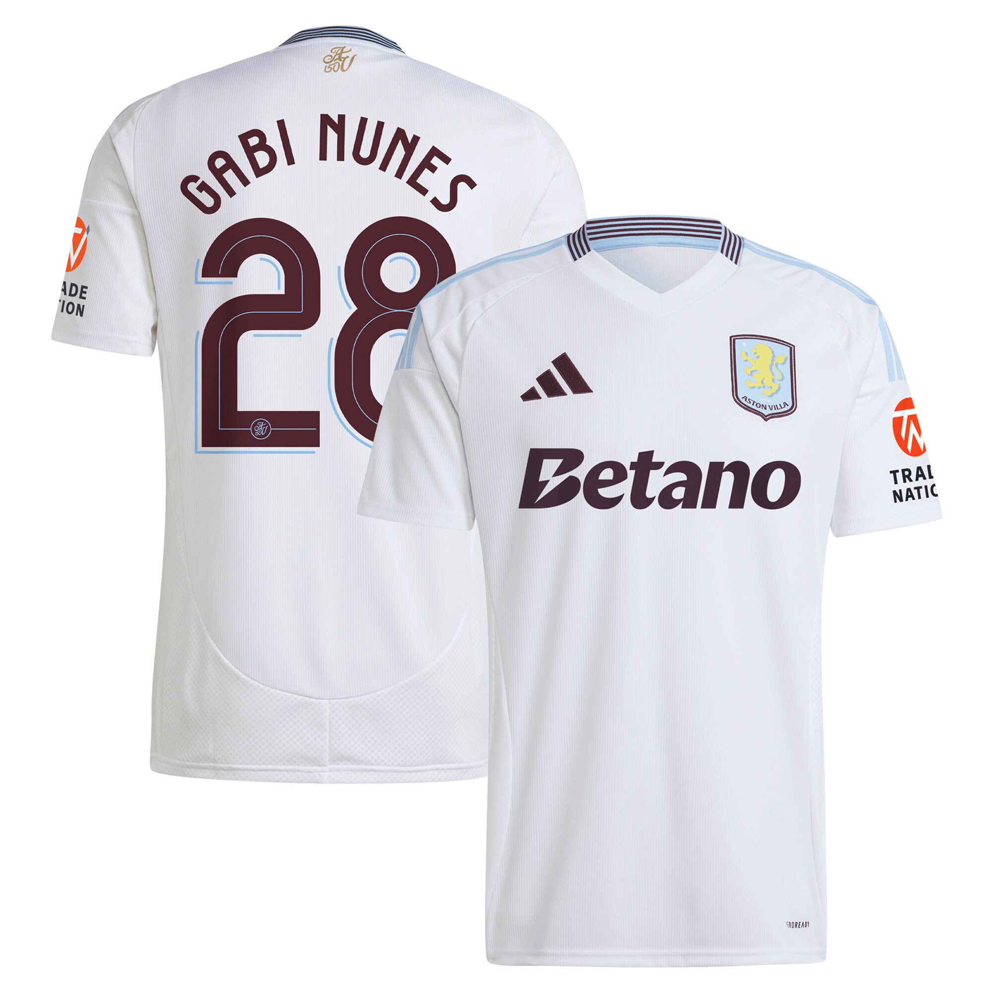 Explore the aston villa adidas away shirt 2024-25 with gabi nunes 28 cup printing Collection of Aston Villa jerseys. Authentic, high-quality football shirts for every supporter, available worldwide.