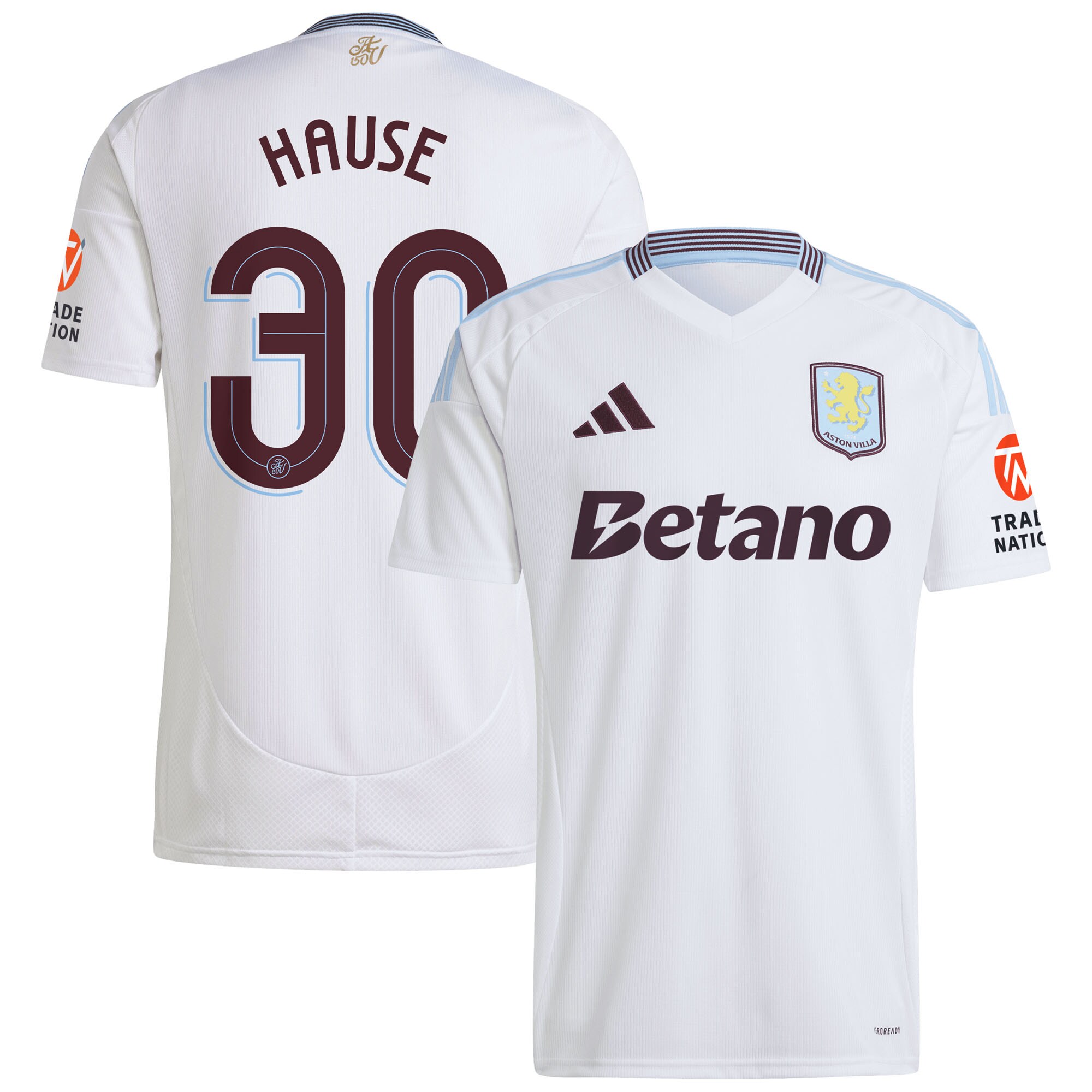 Explore the aston villa adidas away shirt 2024-25 with hause 30 cup printing Collection of Aston Villa jerseys. Authentic, high-quality football shirts for every supporter, available worldwide.