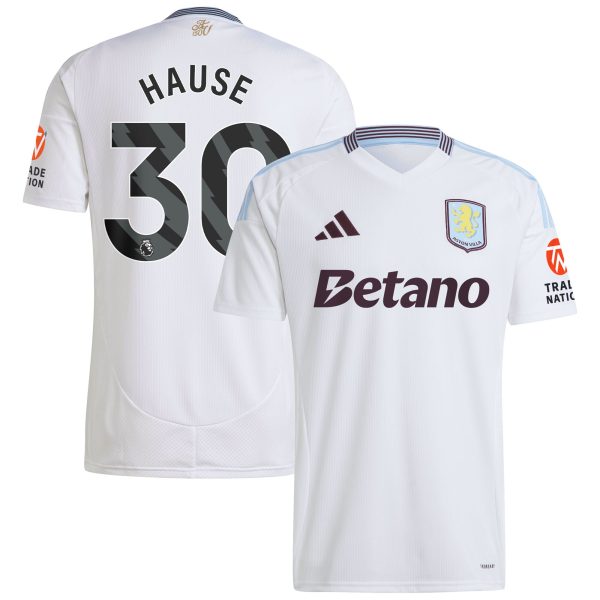 Explore the aston villa adidas away shirt 2024-25 with hause 30 printing Collection of Aston Villa jerseys. Authentic, high-quality football shirts for every supporter, available worldwide.