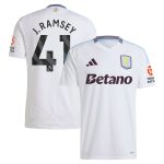 Explore the aston villa adidas away shirt 2024-25 with j. ramsey 41 printing Collection of Aston Villa jerseys. Authentic, high-quality football shirts for every supporter, available worldwide.