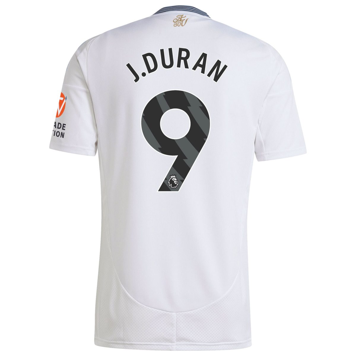 Explore the aston villa adidas away shirt 2024-25 with j.duran 9 printing Collection of Aston Villa jerseys. Authentic, high-quality football shirts for every supporter, available worldwide.
