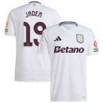 Explore the aston villa adidas away shirt 2024-25 with jaden 19 cup printing Collection of Aston Villa jerseys. Authentic, high-quality football shirts for every supporter, available worldwide.