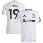 Explore the aston villa adidas away shirt 2024-25 with jaden 19 printing Collection of Aston Villa jerseys. Authentic, high-quality football shirts for every supporter, available worldwide.