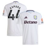 Explore the aston villa adidas away shirt 2024-25 with kamara 44 printing Collection of Aston Villa jerseys. Authentic, high-quality football shirts for every supporter, available worldwide.