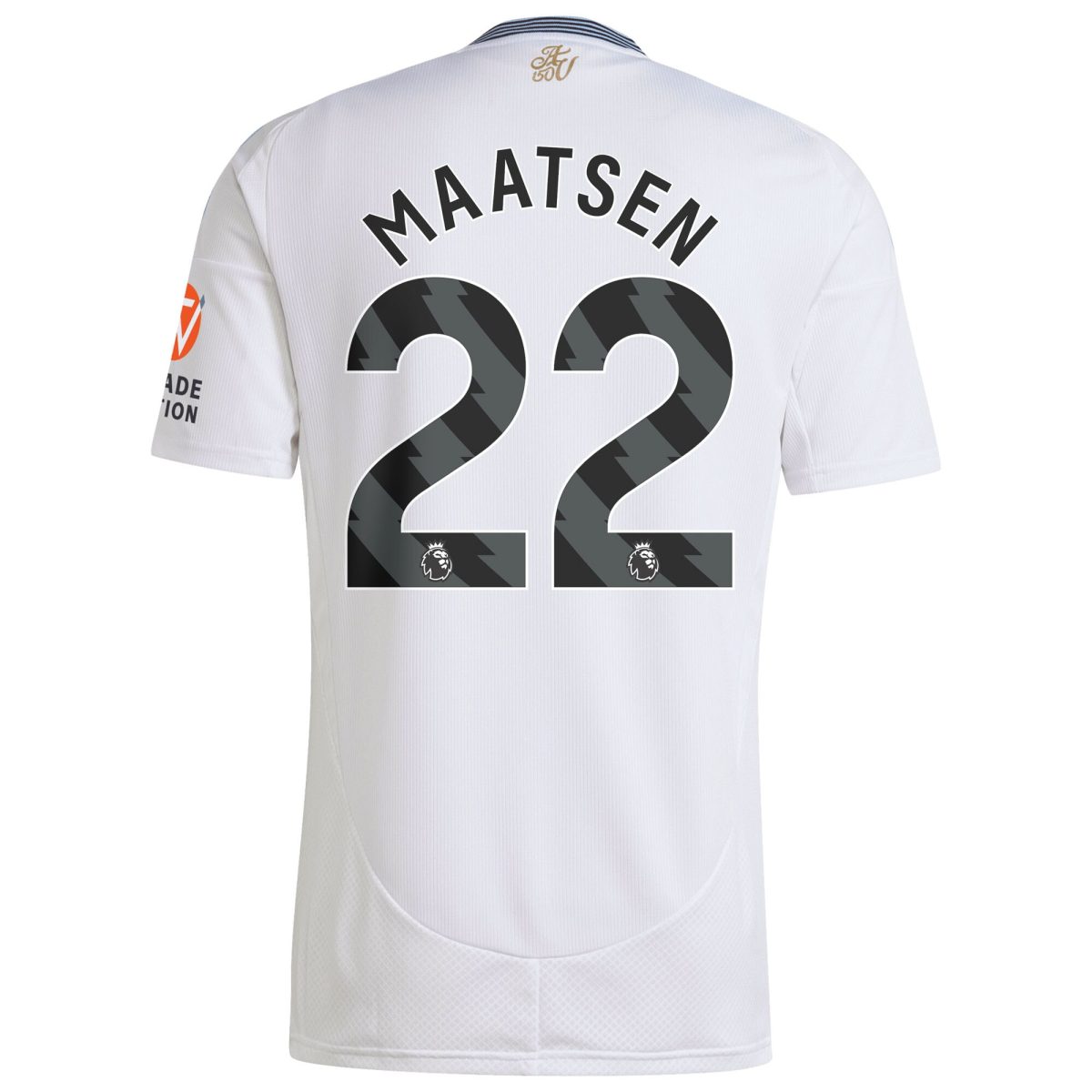 Explore the aston villa adidas away shirt 2024-25 with maatsen 22 printing Collection of Aston Villa jerseys. Authentic, high-quality football shirts for every supporter, available worldwide.