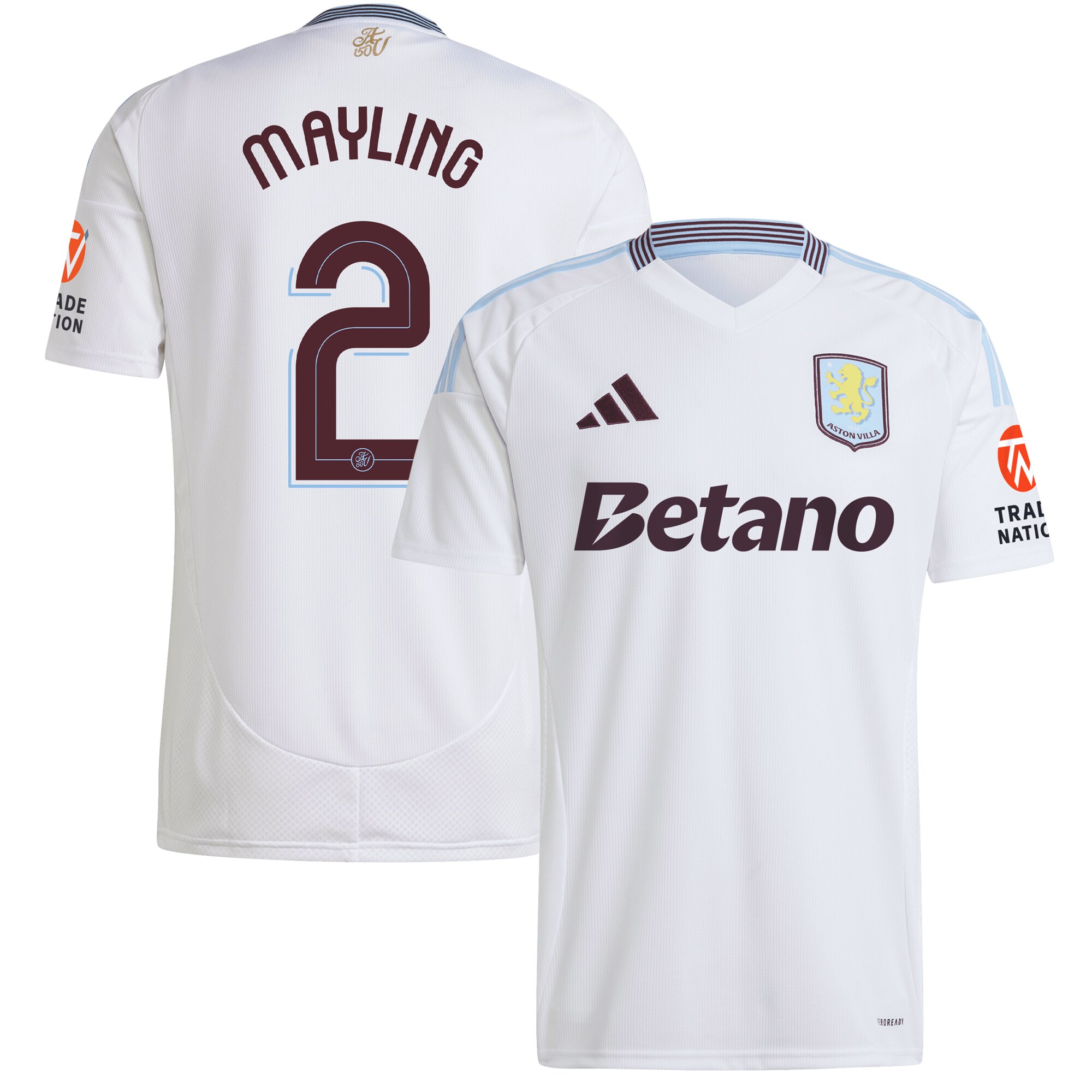 Explore the aston villa adidas away shirt 2024-25 with mayling 2 cup printing Collection of Aston Villa jerseys. Authentic, high-quality football shirts for every supporter, available worldwide.