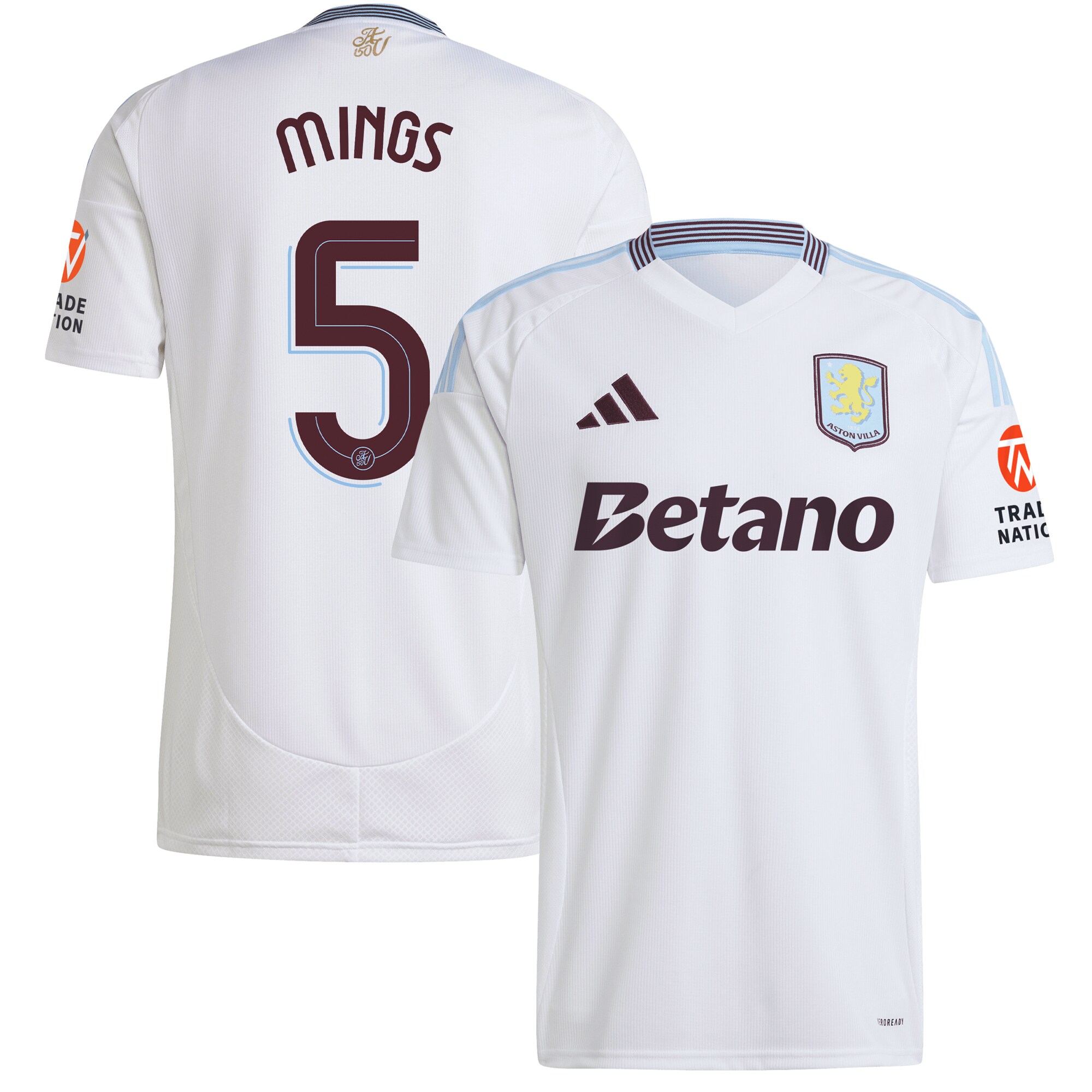 Explore the aston villa adidas away shirt 2024-25 with mings 5 cup printing Collection of Aston Villa jerseys. Authentic, high-quality football shirts for every supporter, available worldwide.