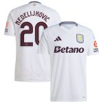 Explore the aston villa adidas away shirt 2024-25 with nedeljković 20 cup printing Collection of Aston Villa jerseys. Authentic, high-quality football shirts for every supporter, available worldwide.