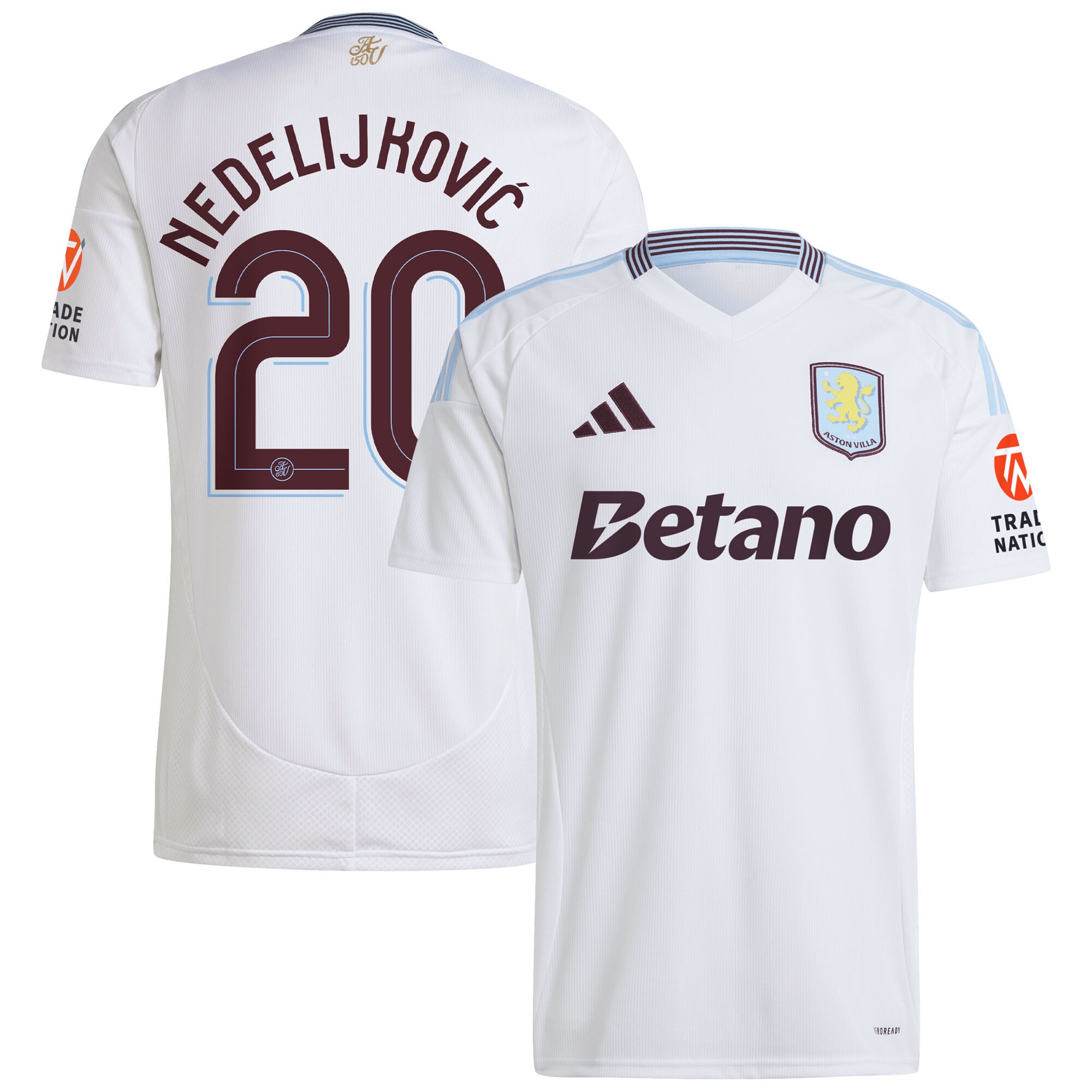 Explore the aston villa adidas away shirt 2024-25 with nedeljković 20 cup printing Collection of Aston Villa jerseys. Authentic, high-quality football shirts for every supporter, available worldwide.