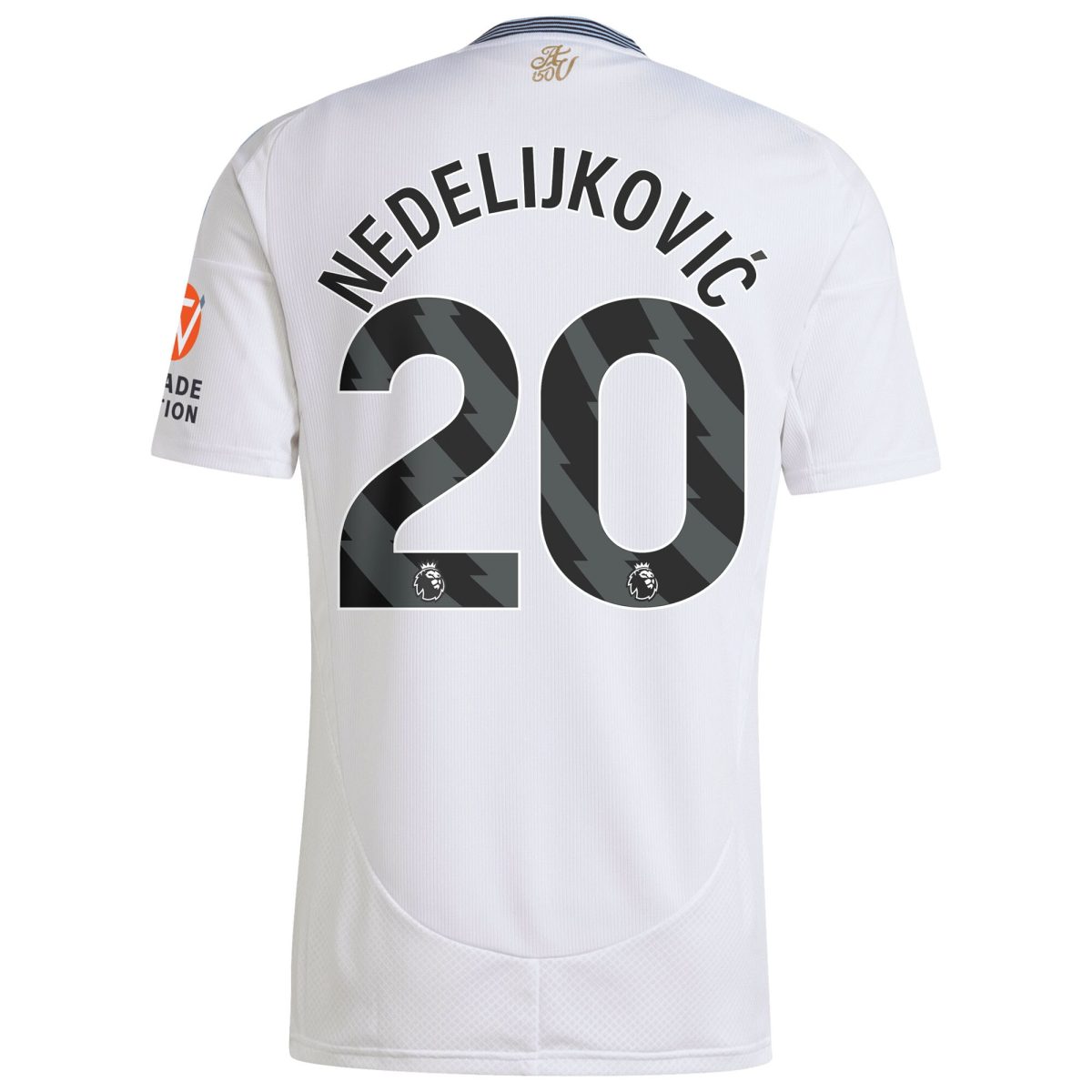Explore the aston villa adidas away shirt 2024-25 with nedeljković 20 printing Collection of Aston Villa jerseys. Authentic, high-quality football shirts for every supporter, available worldwide.