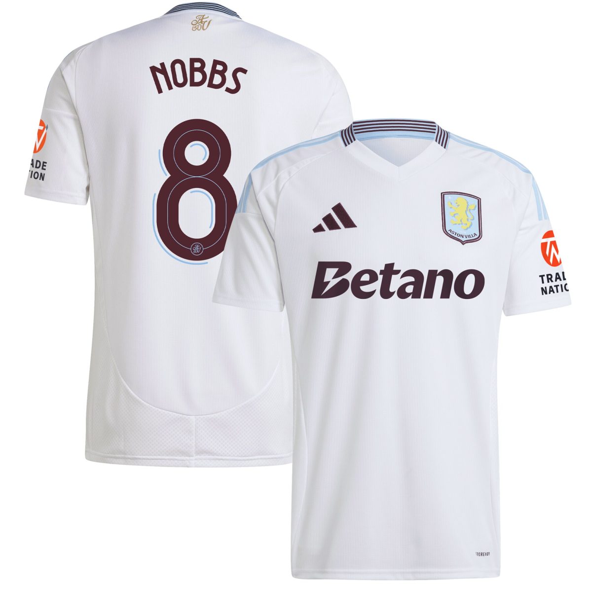 Explore the aston villa adidas away shirt 2024-25 with nobbs 8 cup printing Collection of Aston Villa jerseys. Authentic, high-quality football shirts for every supporter, available worldwide.
