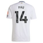 Explore the aston villa adidas away shirt 2024-25 with pau 14 printing Collection of Aston Villa jerseys. Authentic, high-quality football shirts for every supporter, available worldwide.