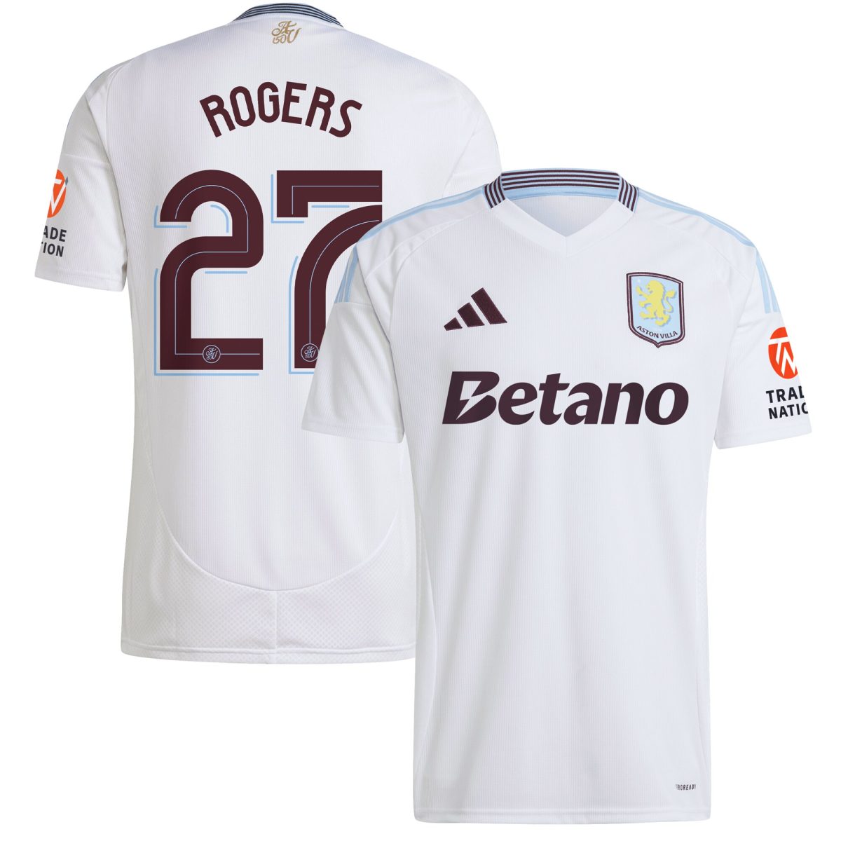 Explore the aston villa adidas away shirt 2024-25 with rogers 27 cup printing Collection of Aston Villa jerseys. Authentic, high-quality football shirts for every supporter, available worldwide.