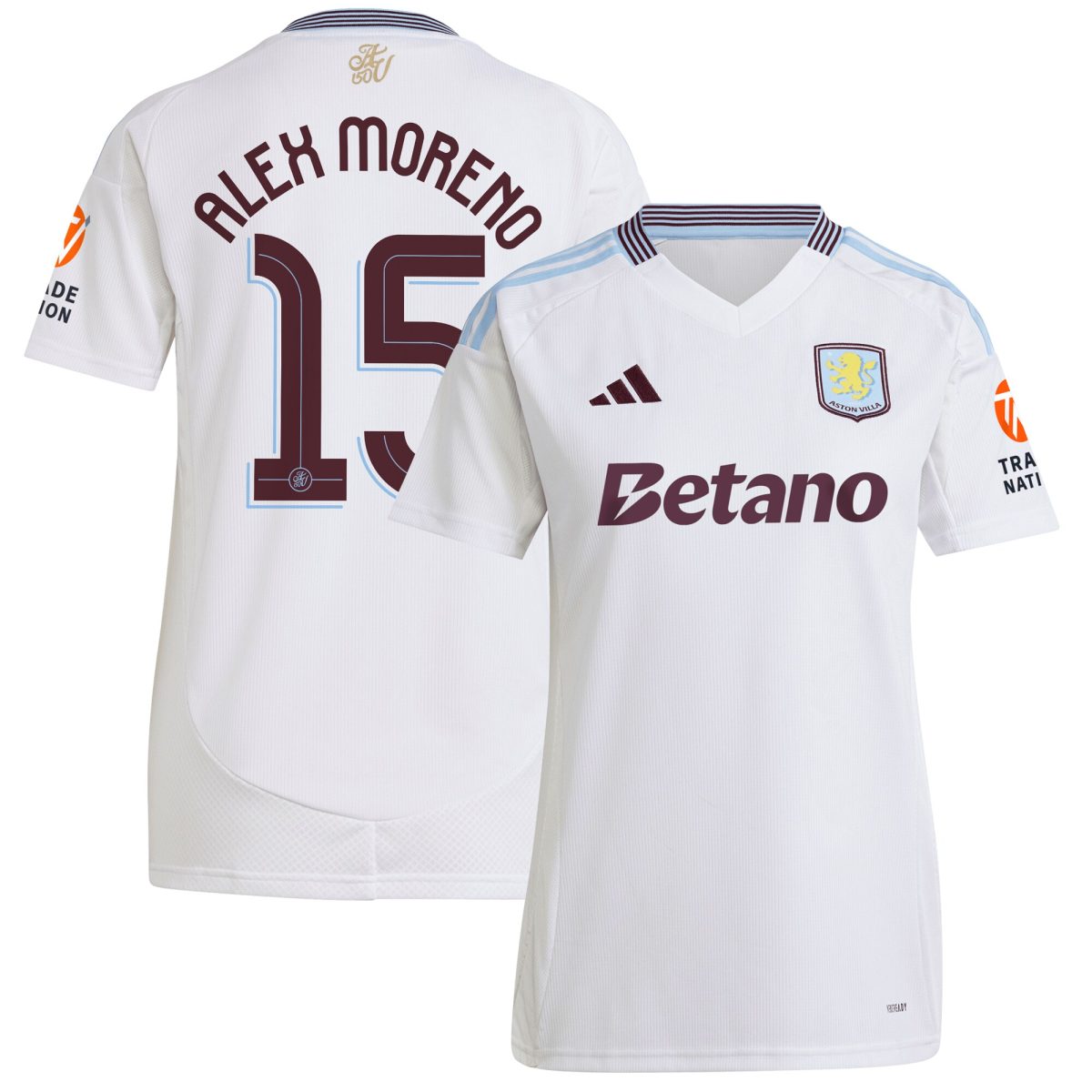 Explore the aston villa adidas away shirt 2024-25 – womens with alex moreno 15 cup printing Collection of Aston Villa jerseys. Authentic, high-quality football shirts for every supporter, available worldwide.