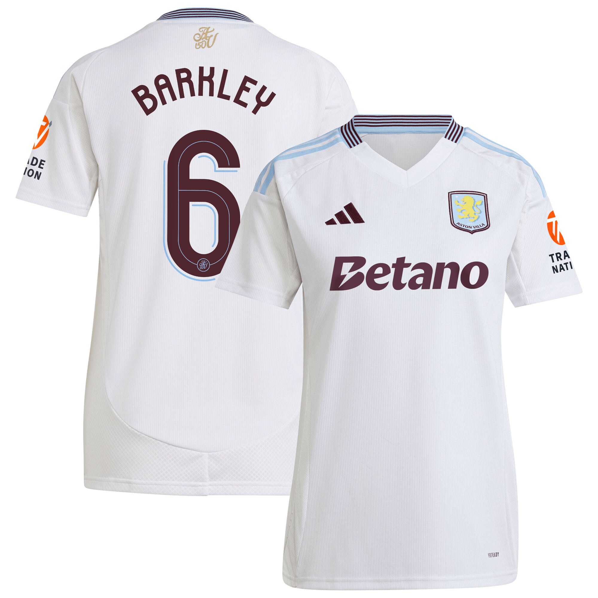 Explore the aston villa adidas away shirt 2024-25 – womens with barkley 6 cup printing Collection of Aston Villa jerseys. Authentic, high-quality football shirts for every supporter, available worldwide.