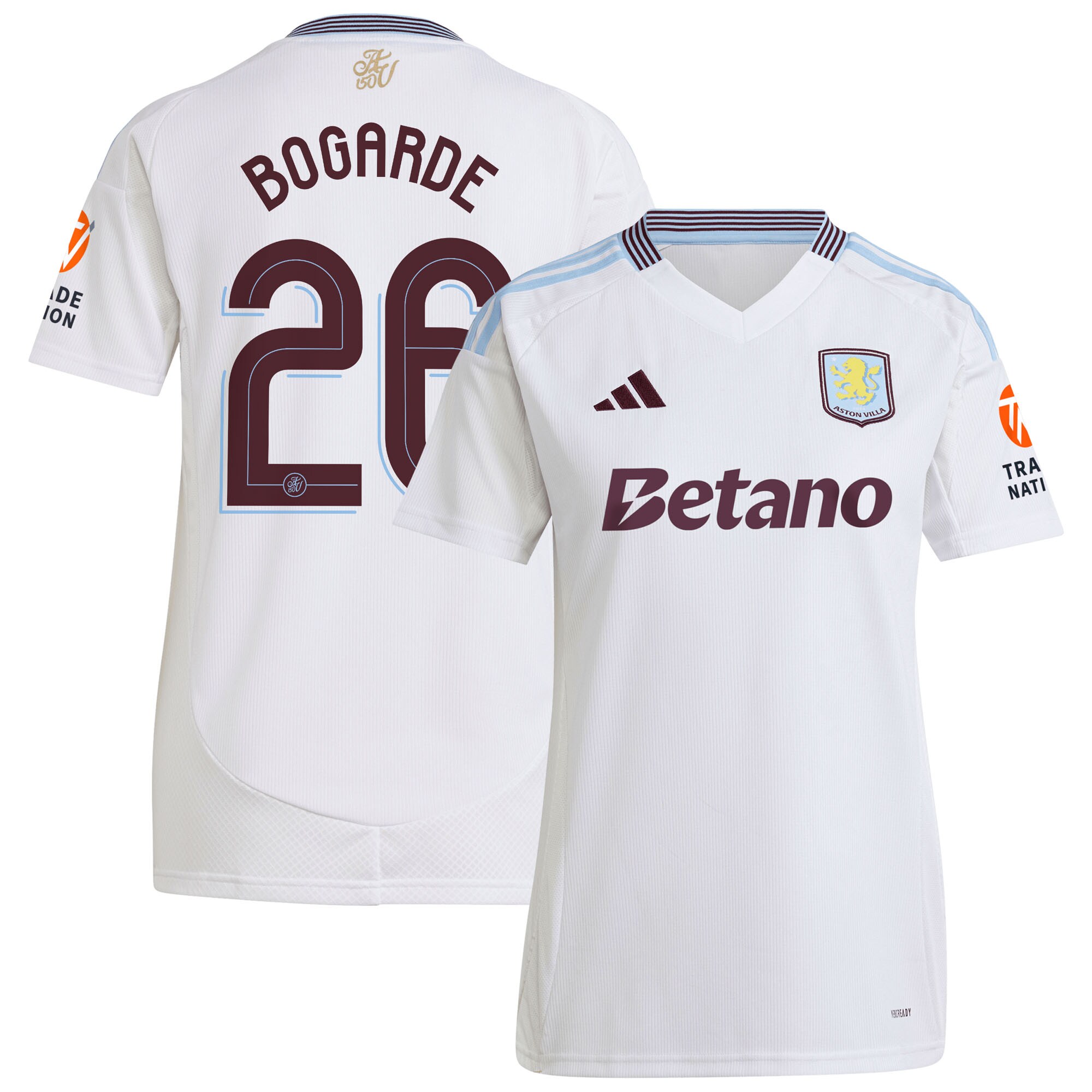 Explore the aston villa adidas away shirt 2024-25 – womens with bogarde 26 cup printing Collection of Aston Villa jerseys. Authentic, high-quality football shirts for every supporter, available worldwide.