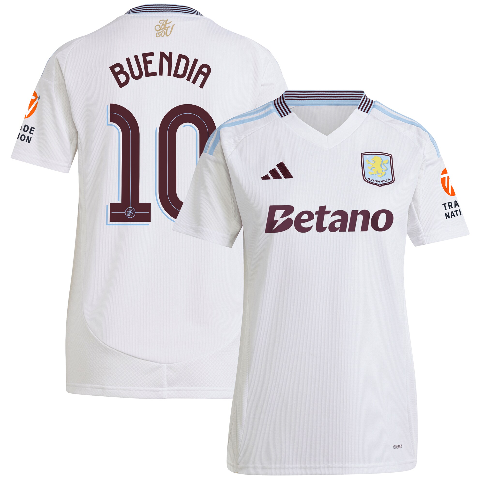 Explore the aston villa adidas away shirt 2024-25 – womens with buendia 10 cup printing Collection of Aston Villa jerseys. Authentic, high-quality football shirts for every supporter, available worldwide.